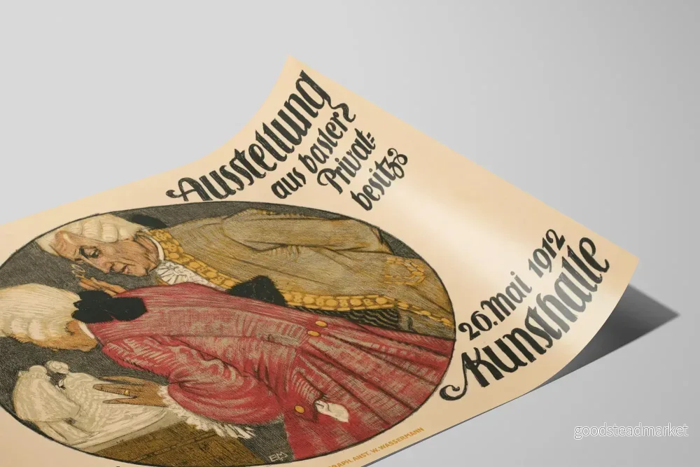 Vintageposter Kunsthalle Basel - Utställning av dekorativ konst 1912 - Bild 2