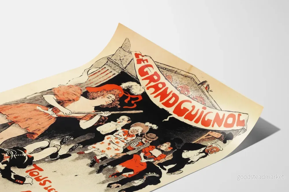 Vintageposter Le Grand Guignol - Väggdekoration teater Paris - Bild 3