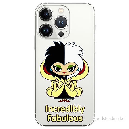 ERT GROUP mobiltelefonfodral för Iphone 13 PRO MAX originalt och officiellt licensierat Disney mönster Cruella 006 optimalt anpassad till formen på mobiltelefonen, gedeeltelijk transparant 5905131490421