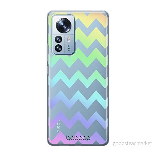 ERT GROUP mobiltelefonfodral för Xiaomi 12 PRO originalt och officiellt licensierat Babaco mönster Zigzak 001 optimalt anpassad till formen på mobiltelefonen, gedeeltelijk transparant 5905511527693