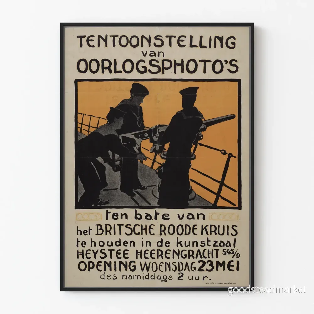 Väggposter med krigsfotografier - vintage stil