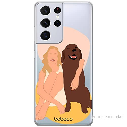 ERT GROUP mobiltelefonfodral för Samsung S21 ULTRA originalt och officiellt licensierat Babaco mönster Dogs 007 optimalt anpassad till formen på mobiltelefonen, gedeeltelijk transparant 5905131034397