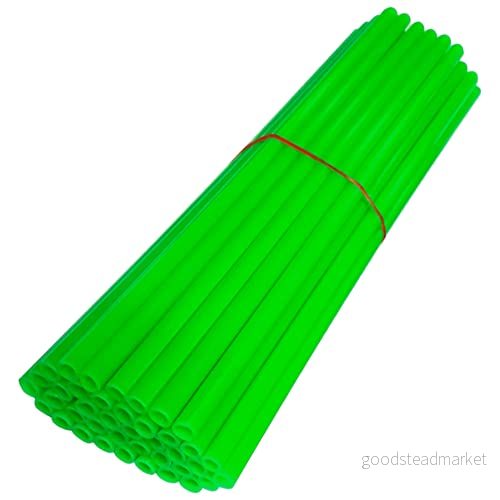 cyclingcolors 72x radie framhjul bakre fälgskydd delad halmrör 235 mm (21 tum) idealisk cykel bmx fixie moto moped pit dirt cross (grön) 3666690042354