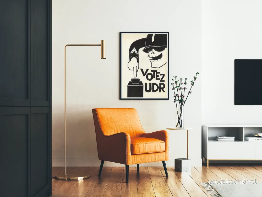 Vintageposter Rösta UDR originell väggdekoration - Bild 2