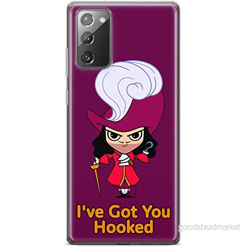 ERT GROUP mobiltelefonfodral för Samsung GALAXY NOTE 20 originalt och officiellt licensierat Disney mönster James Hook 001 anpassad till formen på mobiltelefonen, fodral tillverkad av TPU plast 5905131449993