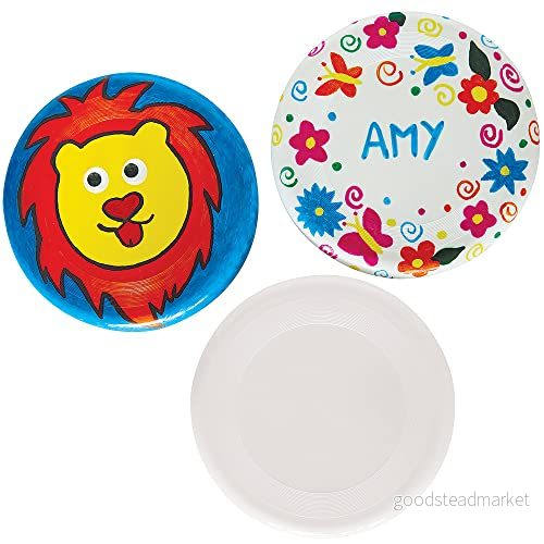 Baker Ross FX738 Dyo Frisbees förpackning med 3 stycken, färgläggning för barn i konst och hantverk 5063067006519