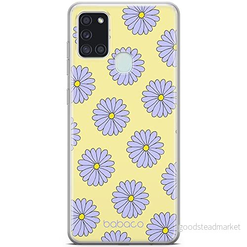 ERT GROUP mobiltelefonfodral för Samsung A21s originalt och officiellt licensierat Babaco mönster Flowers 021 optimalt anpassad till formen på mobiltelefonen, fodral tillverkad av TPU plast 5903932648829