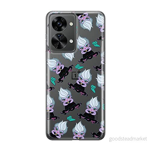 ERT GROUP mobiltelefonfodral för Oneplus NORD 2T 5G originalt och officiellt licensierat Disney mönster Ursula 005 optimalt anpassad till formen på mobiltelefonen, gedeeltelijk transparant 5905511274375