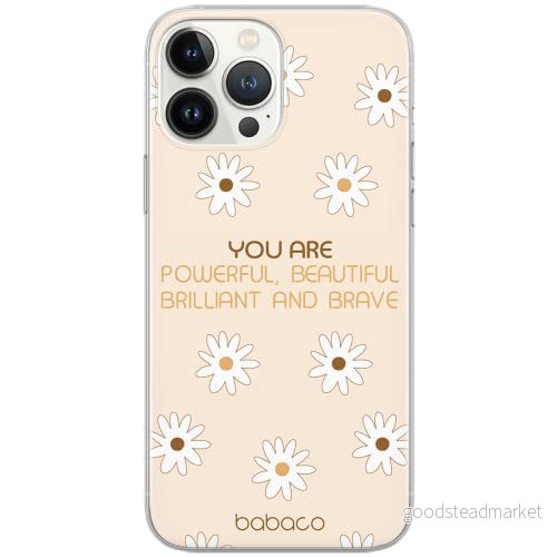ERT GROUP mobiltelefonfodral för Apple Iphone 5/5S/SE originalt och officiellt licensierat Babaco mönster Positive vibes 003 Vit anpassad till formen på mobiltelefonen, fodral tillverkad av TPU plast 5903932970340
