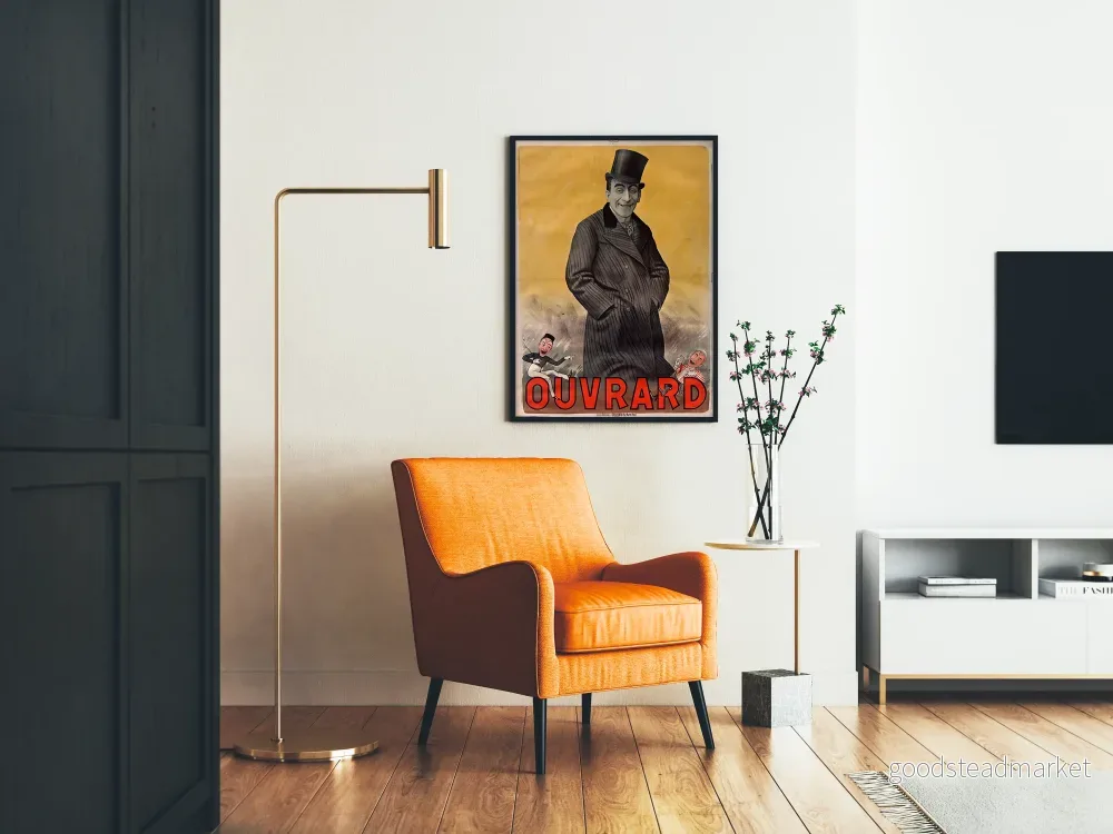 Vintageposter Ouvrard - Konstnärlig retro väggdekoration - Bild 2
