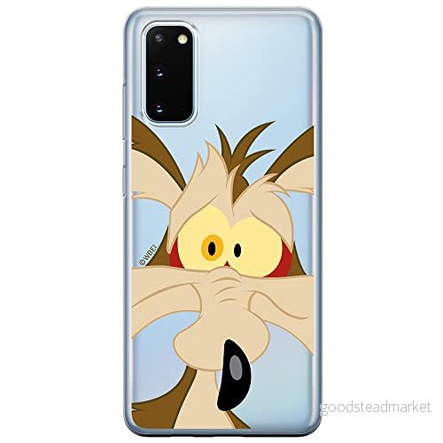 ERT GROUP mobiltelefonfodral för Samsung S20 / S11E originalt och officiellt licensierat Looney Tunes mönster Coyote 001 Vit optimalt anpassad till formen på mobiltelefonen, gedeeltelijk transparant 5903537540030