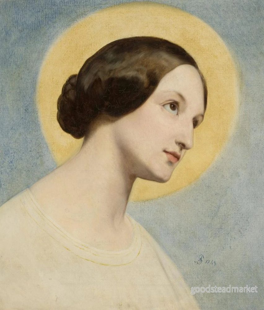 Målning Portrait of Eliza Krasińska - Ary Scheffer | Konsttryck - Bild 2