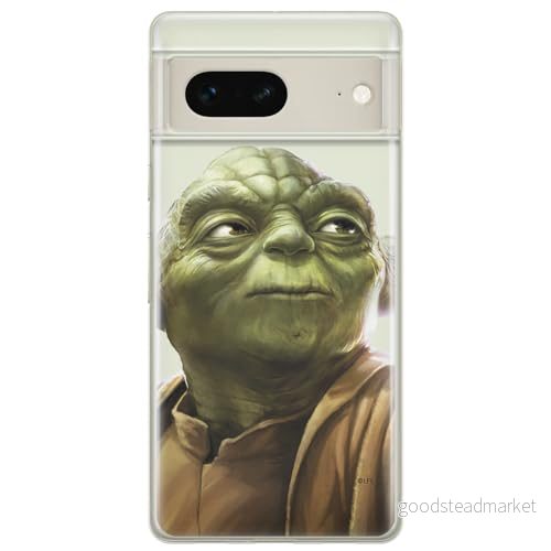 ERT GROUP mobiltelefonfodral för Google PIXEL 7 originalt och officiellt licensierat Star Wars mönster Yoda 006 optimalt anpassad till formen på mobiltelefonen, gedeeltelijk transparant 5905795159047