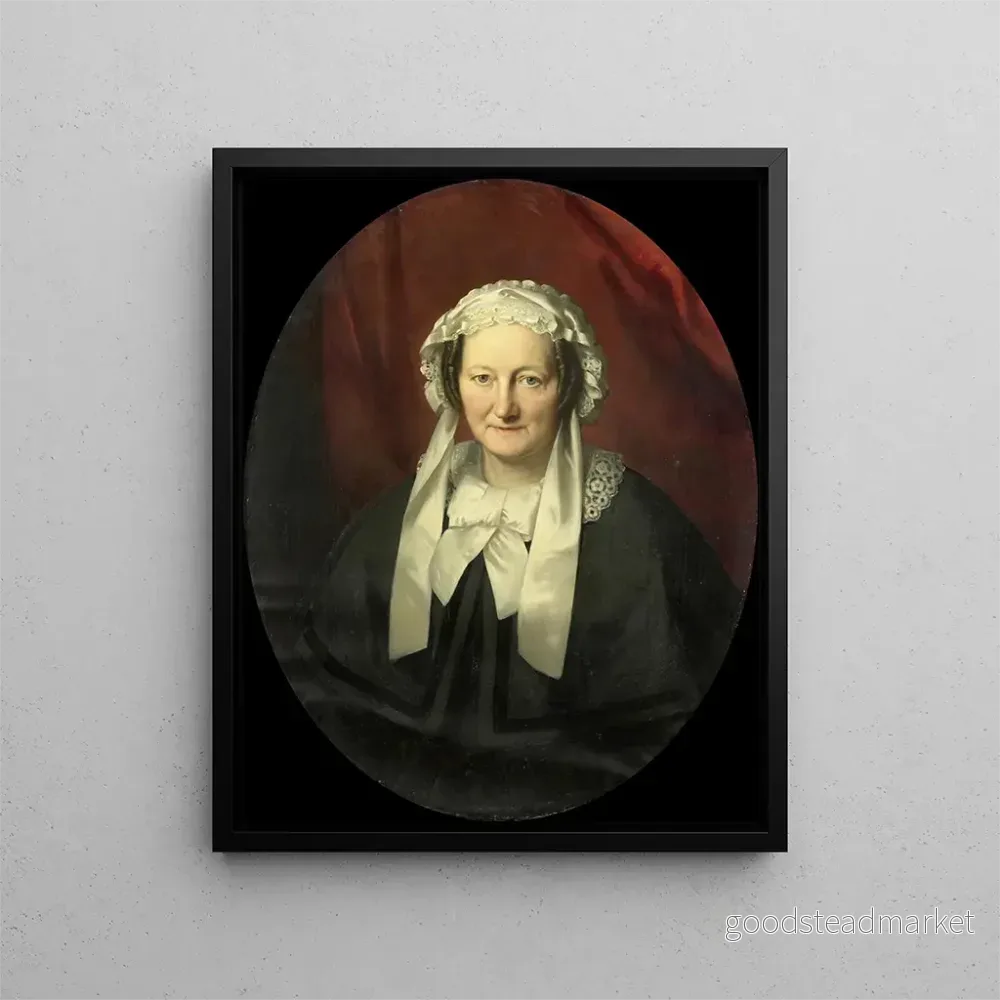 Målning Portrait de Johanna Maria Parv épouse de Hendrik André Cornelis Tierens - Bastiaan De Poorter | Konsttryck