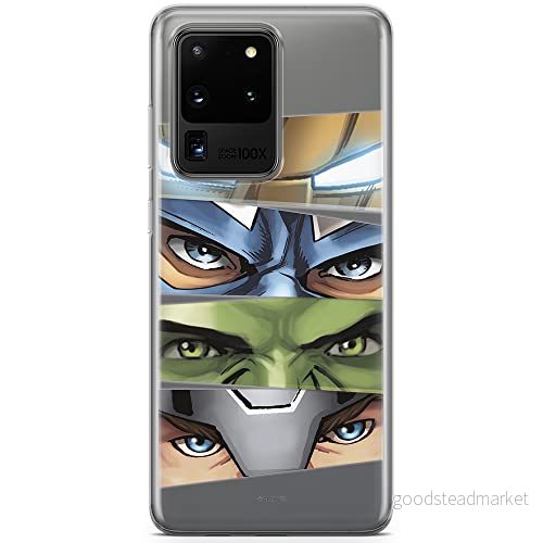 ERT GROUP Mobiltelefonskal för Samsung S20 Ultra original och officiellt licensierat Marvel Avengers 006 anpassat perfekt till mobiltelefonens form, delvis transparent 5903537497464