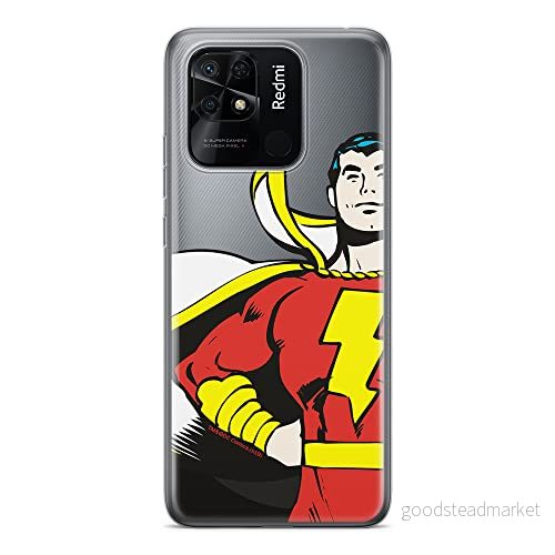 ERT GROUP mobiltelefonfodral för Xiaomi REDMI 10C originalt och officiellt licensierat DC mönster Shazam 001 optimalt anpassad till formen på mobiltelefonen, gedeeltelijk transparant 5905511533830