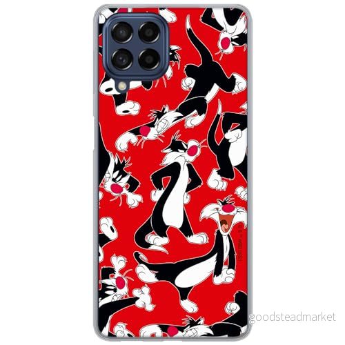 ERT GROUP mobiltelefonfodral för Samsung M33 5G originalt och officiellt licensierat Looney Tunes mönster Sylvester 006 optimalt anpassad till formen på mobiltelefonen, fodral tillverkad av TPU plast 5905511650940