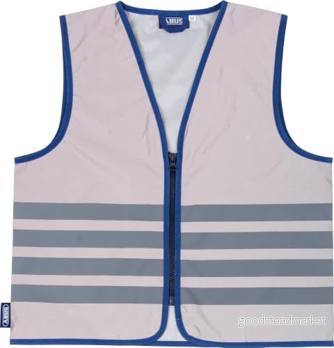 ABUS Unisex ungdom Lumino Urban väst barnvarningsväst, grå, M 4003318699498