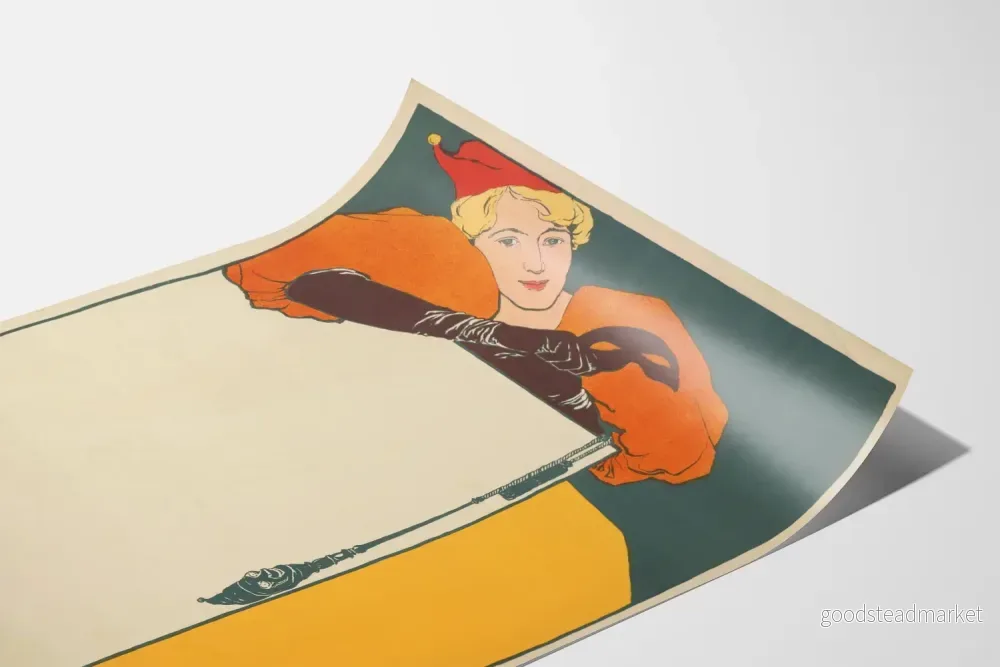 Vintageposter Dame i hatt av galning - Bild 3