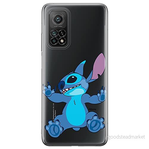 ERT GROUP mobiltelefonfodral för Xiaomi MI 10 LITE originalt och officiellt licensierat Disney mönster Stitch 021 optimalt anpassad till formen på mobiltelefonen, gedeeltelijk transparant 5905131244994