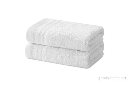Degrees home Set med 2 bidéhanddukar badhanddukar små handdukar 100% bomull 480 g/m2 30 x 50 cm 8432456204022
