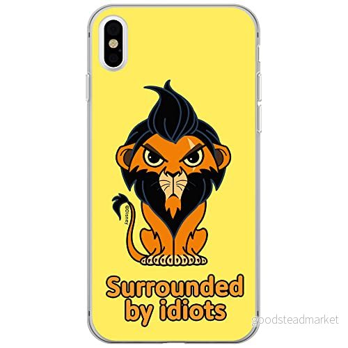 ERT GROUP mobiltelefonfodral för Iphone X/XS originalt och officiellt licensierat Disney mönster Scar 001 optimalt anpassad till formen på mobiltelefonen, fodral tillverkad av TPU plast 5905131440747