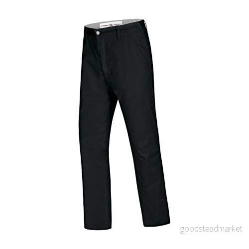 BP Gourmet 1735-686-32 Byxor Chinos för Män Elastiskt Band i Midjan 48% Bomull, Polyester, 4% Elastolefin Kort Passform Storlek: 50-talet Färg: Svart 4055301133892
