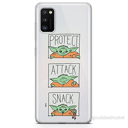 ERT GROUP mobiltelefonfodral för Samsung A41 originalt och officiellt licensierat Star Wars mönster Baby Yoda 009 optimalt anpassad till formen på mobiltelefonen, gedeeltelijk transparant 5903537654416