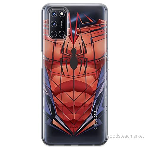 ERT GROUP mobiltelefonfodral för Oppo A92/ A72/ A52 originalt och officiellt licensierat Marvel mönster Spider Man 005 optimalt anpassad till formen på mobiltelefonen, gedeeltelijk transparant 5903040209875