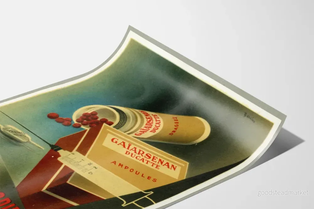 Vintage medicinsk poster mot influensa Artem Legrand - Bild 3