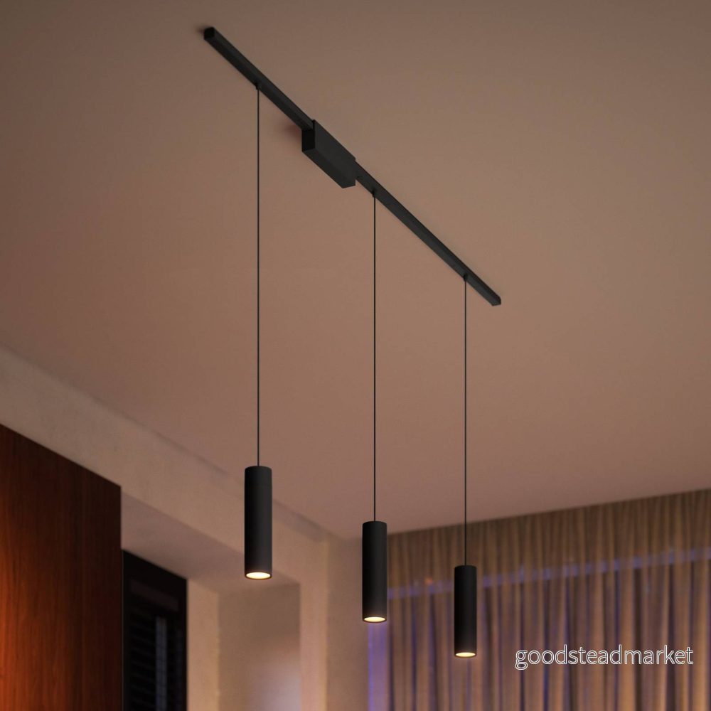 Philips Hue Perifo strömskenor, 3 LED pendlar, svart 8719514407725