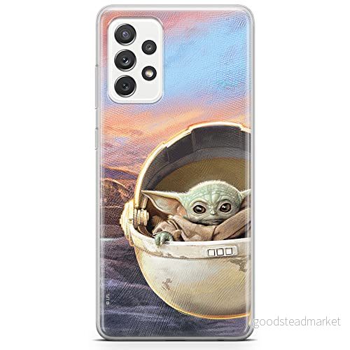 ERT GROUP mobiltelefonfodral för Samsung A73 5G originalt och officiellt licensierat Star Wars mönster Baby Yoda 005 optimalt anpassad till formen på mobiltelefonen, fodral tillverkad av TPU plast 5904805516337