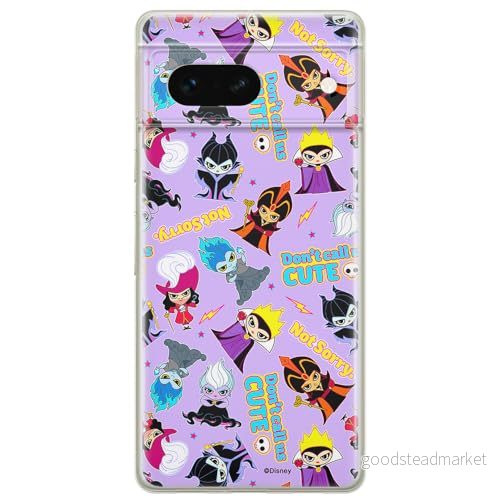 ERT GROUP mobiltelefonfodral för Google PIXEL 7 originalt och officiellt licensierat Disney mönster Villains 008 optimalt anpassad till formen på mobiltelefonen, fodral tillverkad av TPU plast 5905795160654