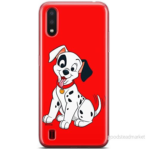 ERT GROUP mobiltelefonfodral för Samsung A01 originalt och officiellt licensierat Disney mönster Dalmatian 006 Vit optimalt anpassad till formen på mobiltelefonen, fodral tillverkad av TPU plast 5904805882401