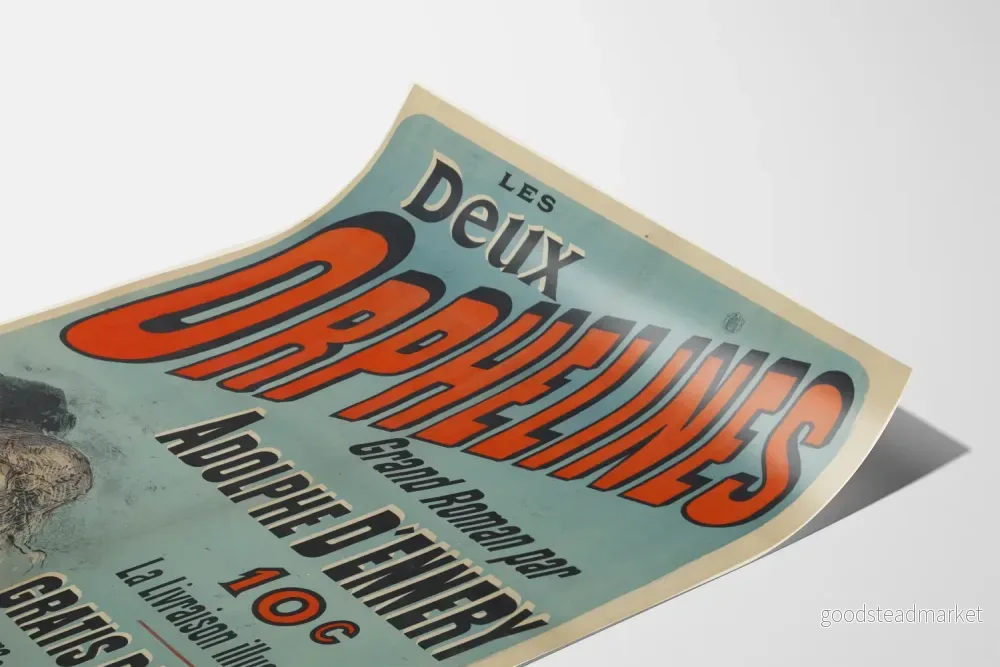 Vintageposter Les Deux Orphelines av Adolphe Dennery - Bild 3
