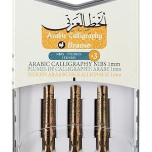 Brause 317010B låda med 3 arabiska kalligrafifjädrar 1 mm 4010962600411
