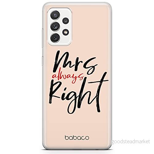 ERT GROUP mobiltelefonfodral för Samsung A33 5G originalt och officiellt licensierat Babaco mönster Mrs Right 001 optimalt anpassad till formen på mobiltelefonen, fodral tillverkad av TPU plast 5904805350047