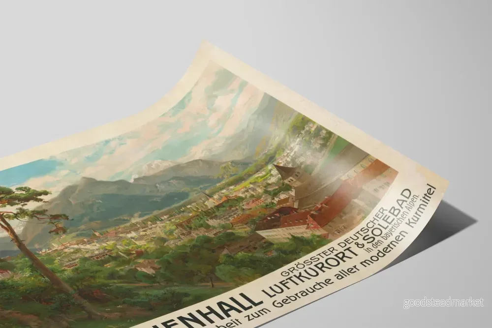 Vintageposter Bad Reichenhall, termalstation och alpina kurorter - Bild 2
