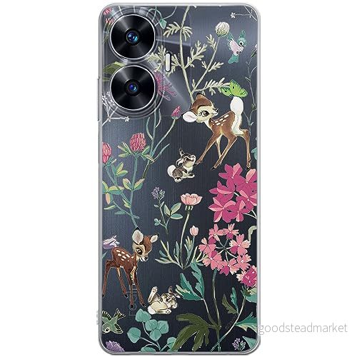 ERT GROUP mobiltelefonfodral för Realme C55 originalt och officiellt licensierat Disney mönster Bambi & Friends 001 optimalt anpassad till formen på mobiltelefonen, gedeeltelijk transparant 5905511857493
