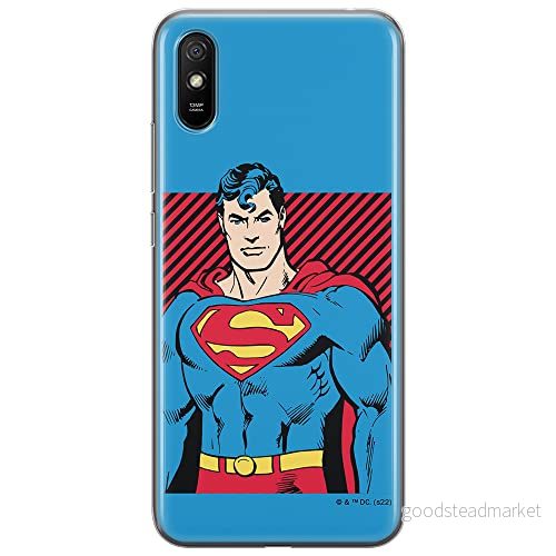 ERT GROUP mobiltelefonfodral för Xiaomi REDMI 9A originalt och officiellt licensierat DC mönster Superman 029 optimalt anpassad till formen på mobiltelefonen, fodral tillverkad av TPU plast 5905131568243