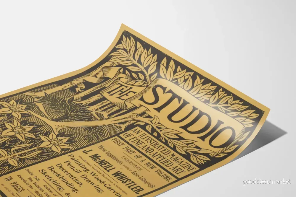 Vintageposter The Studio - konstillustrerad tidskrift - Bild 3