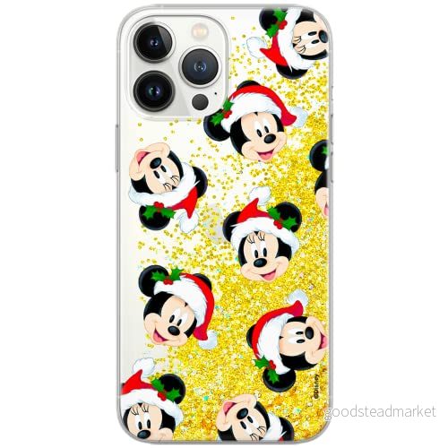 ERT GROUP mobiltelefonfodral för Apple Iphone XR originalt och officiellt licensierat Disney mönster Mickey & Minnie 016 Vit anpassad till formen på mobiltelefonen, med glitter overflow effekt 5903932089363