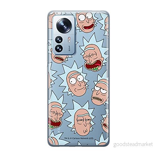 ERT GROUP mobiltelefonfodral för Xiaomi 12 PRO originalt och officiellt licensierat Rick and Morty mönster & 015 optimalt anpassad till formen på mobiltelefonen, gedeeltelijk transparant 5905511533168