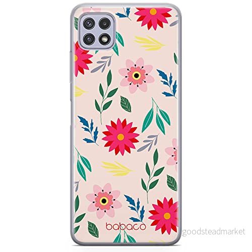 ERT GROUP mobiltelefonfodral för Samsung A22 5G originalt och officiellt licensierat Babaco mönster Flowers 010 optimalt anpassad till formen på mobiltelefonen, fodral tillverkad av TPU plast 5903932810752