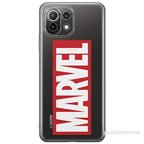 ERT GROUP mobiltelefonfodral för Xiaomi 11 LITE 4G/5G originalt och officiellt licensierat Marvel mönster 007, gedeeltelijk transparant 5903932699982
