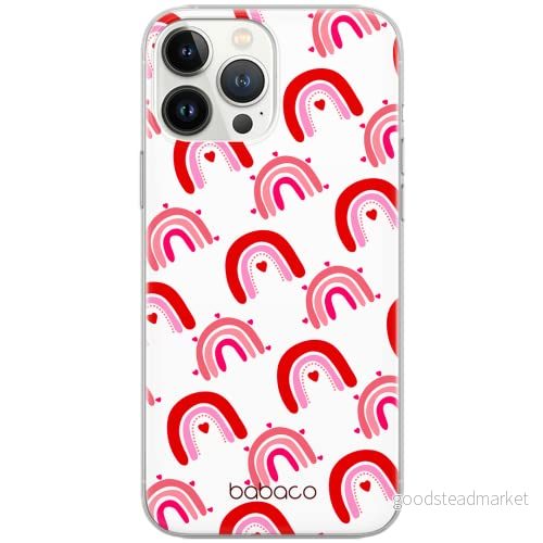 ERT GROUP mobiltelefonfodral för Apple Iphone 7 PLUS/ 8 PLUS originalt och officiellt licensierat Babaco mönster Rainbow 001 Vit anpassad till formen på mobiltelefonen, gedeeltelijk transparant 5904805039003