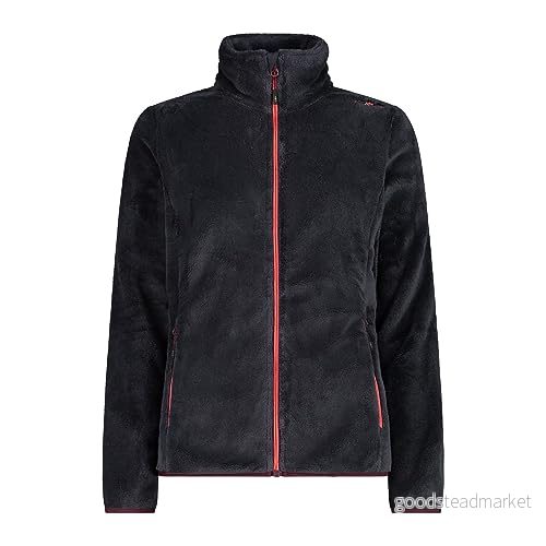 CMP Fleecejacka för kvinnor, Antracit Burgundy, 42 8058949441509