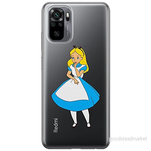 ERT GROUP mobiltelefonfodral för Xiaomi REDMI NOTE 10/ 10S originalt och officiellt licensierat Disney mönster Alice 010 optimalt anpassad till formen på mobiltelefonen, gedeeltelijk transparant 5905131194886