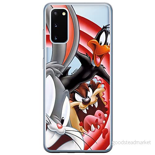 ERT GROUP mobiltelefonfodral för Samsung S20 / S11E originalt och officiellt licensierat Looney Tunes mönster 006 Vit optimalt anpassad till formen på mobiltelefonen, gedeeltelijk transparant 5903537540139