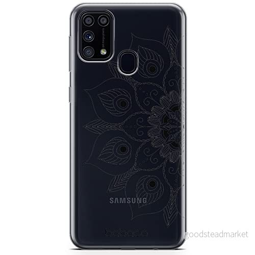 ERT GROUP mobiltelefonfodral för Samsung M31 originalt och officiellt licensierat Babaco mönster Mandalas 002 Vit optimalt anpassad till formen på mobiltelefonen, gedeeltelijk transparant 5904805820755